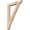 Ekena Millwork Traditional Slat Smooth Bracket, Douglas Fir, 3 1/2"W x 28"D x 40"H BKT04X28X40TRA06SDF - alternate 1